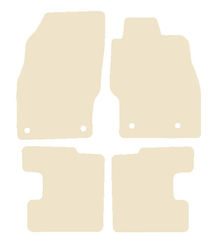 Vauxhall Adam 2013 onwards Beige Luxury Velour Tailored Carpet Car Mats NV HITECH