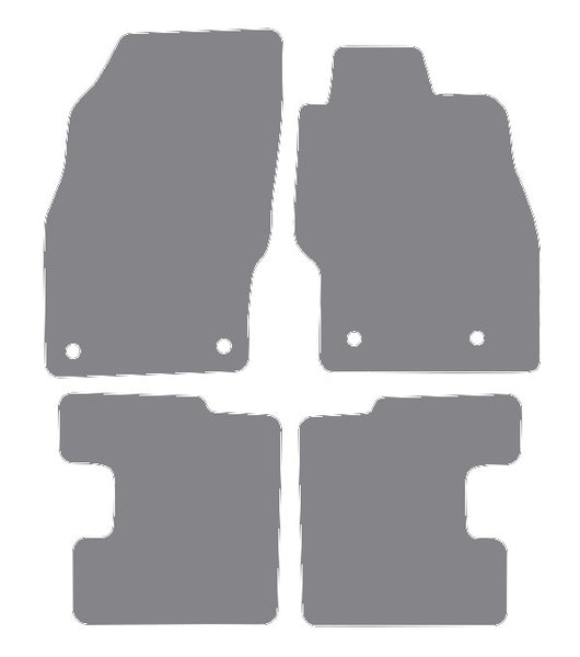 Vauxhall Adam 2013 onwards Grey Luxury Velour Tailored Carpet Car Mats NV HITECH