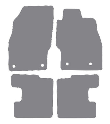 Vauxhall Adam 2013 onwards Grey Luxury Velour Tailored Carpet Car Mats NV HITECH