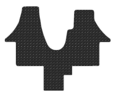 VW Transporter T5/T6 - 1 Pc With Tail 2003-2020 Chequered Rubber Tailored Van Mats HITECH