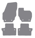 Volvo V70 Manual 2007-2016 Grey Premium Carpet Tailored Car Mats NV HITECH