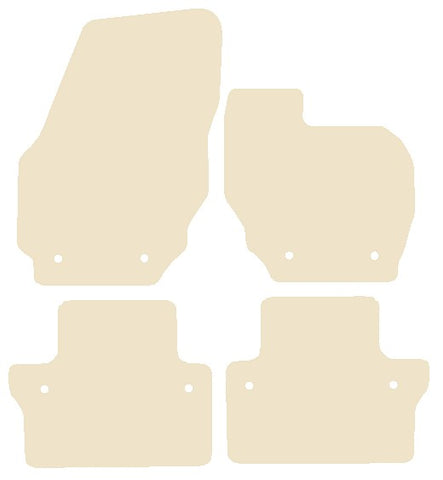 Volvo XC70 Manual 2007-2016 Beige Luxury Velour Tailored Car Mats NV HITECH