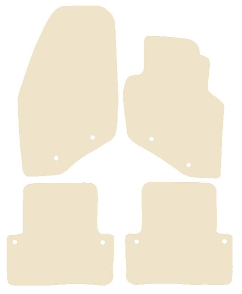Volvo XC70 2000-2007 Beige Luxury Velour Tailored Car Mats NV HITECH