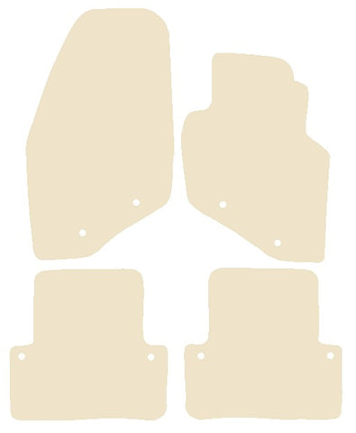 Volvo XC70 2000-2007 Beige Luxury Velour Tailored Car Mats NV HITECH