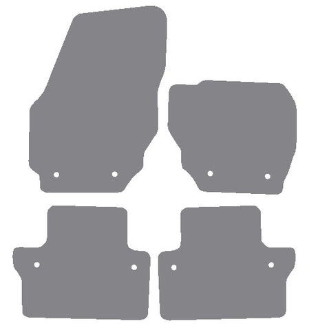 Volvo XC70 Automatic 2007-2016 Grey Premium Carpet Tailored Car Mats NV HITECH