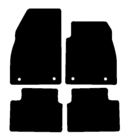 Vauxhall Insignia (Front Fixings Only) 2008-2013 Black Luxury Velour Tailored Car Mats NV HITECH