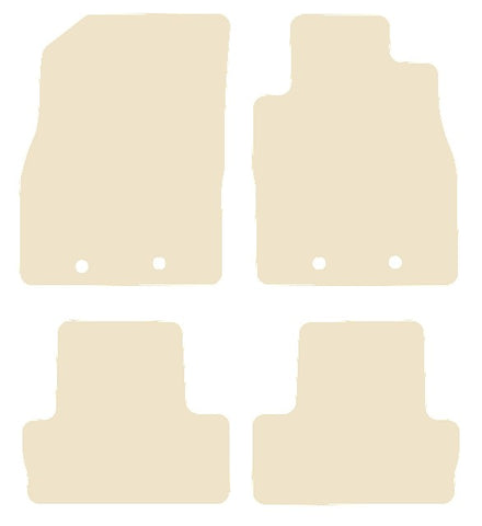 Vauxhall Ampera 2011-2019 Beige Luxury Velour Tailored Car Mats NV HITECH