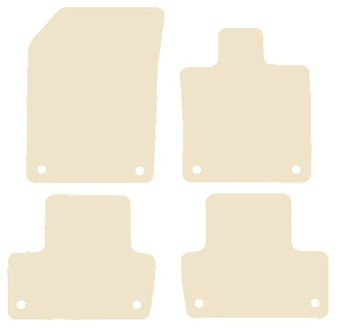 Volvo XC60 2017 onwards Beige Luxury Velour Tailored Car Mats NV HITECH