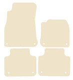 VW Touareg (3rd Gen) 2018 onwards Beige Luxury Velour Tailored Car Mats NV HITECH