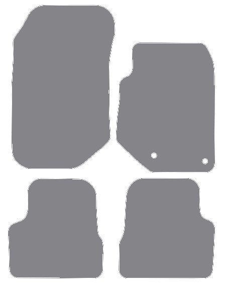 Vauxhall Corsa F 2019 onwards Grey Premium Carpet Tailored Car Mats NV HITECH