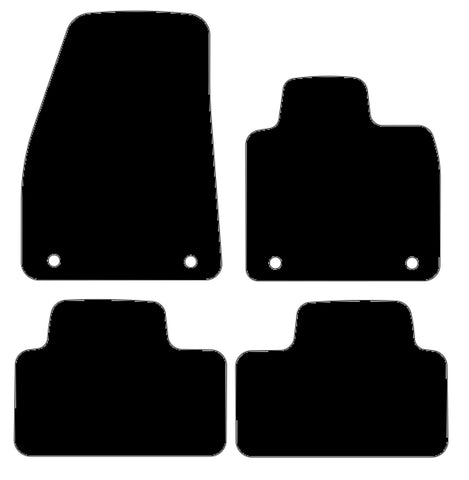 Volvo XC40 Automatic 2018 onwards Black Luxury Velour Tailored Car Mats NV HITECH