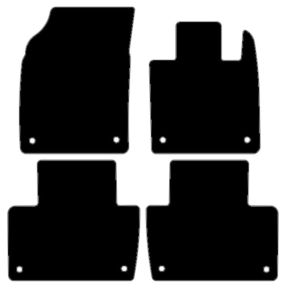 Volvo XC90 5-Seater 2015 onwards Black Premium Carpet Tailored Car Mats NV HITECH