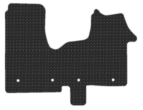 Vauxhall Vivaro B With Lip 2014-2018 Chequered Rubber Tailored Van Mats HITECH