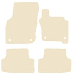 VW Golf Mk8 Mild Hybrid 2020 onwards Beige Luxury Velour Tailored Car Mats NV HITECH