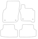 VW Golf Mk8 Mild Hybrid 2020 onwards Tailored VS Rubber Car Mats
