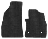 Vauxhall Combo D Van Fronts 2011-2017 Chequered Rubber Tailored Van Mats HITECH