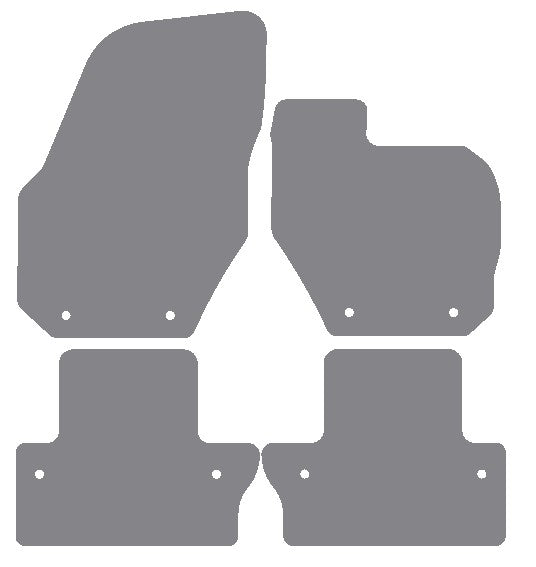 Volvo V60 Manual 2010-2018 Grey Premium Carpet Tailored Car Mats NV HITECH