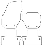 Volvo V60 Automatic 2010-2018 Tailored VS Rubber Car Mats
