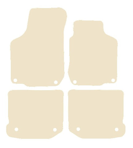 VW Beetle Cabriolet 2003-2010 Beige Luxury Velour Tailored Car Mats NV HITECH