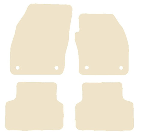 VW T-Cross 2019 onwards Beige Luxury Velour Tailored Car Mats NV HITECH