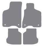 VW Lupo (Round Stud Fix) 1998-2005 Grey Premium Carpet Tailored Car Mats NV HITECH