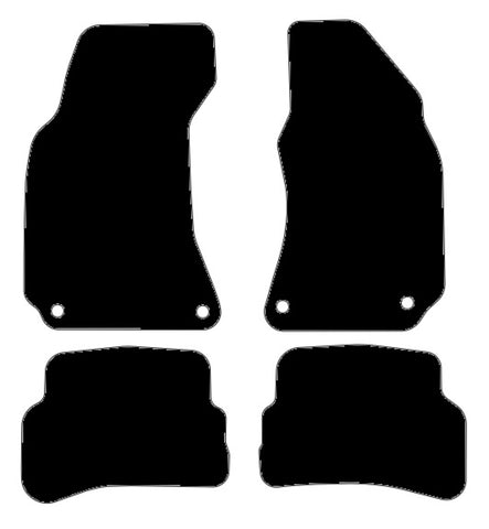 VW Passat Oval Fixings 2000-2005 Black Premium Carpet Tailored Car Mats NV HITECH