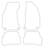 VW Passat Oval Fixings 2000-2005 Tailored VS Rubber Car Mats