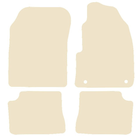 Vauxhall Corsa-e Electric 2020 onwards Beige Luxury Velour Tailored Carpet Car Mats NV HITECH