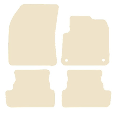 Vauxhall Grandland PHEV 2020 onwards Beige Luxury Velour Tailored Carpet Car Mats NV HITECH
