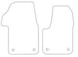 VW Multivan Fronts 2022 onwards Tailored VS TPE Rubber Car Mats