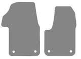 VW Multivan Fronts 2022 onwards Grey Luxury Velour Tailored Carpet Car Mats NV HITECH