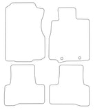Honda CR-V (FOR MODELS WITH PLASTIC RINGS) Tailored VS Rubber Car Mats 2007-2012