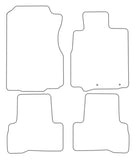 Honda CR-V Automatic (For Models With Eyelet Rings) 2007-2012 Tailored VS Rubber Car Mats