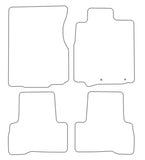 Honda CR-V Manual (For Models With Eyelet Rings) 2007-2012 Tailored VS Rubber Car Mats