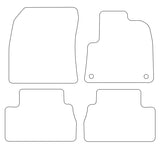 Peugeot Rifter Round Fixings 2018 onwards Tailored VS Rubber Car Mats