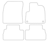 Peugeot Rifter Oval Fixings 2018 onwards Tailored VS Rubber Car Mats