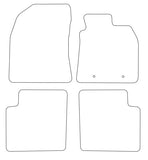 Toyota Avensis (Eyelets) III Tailored VS Rubber Car Mats 2009-2011