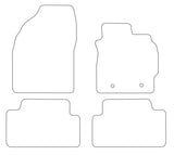 Toyota Auris Tailored VS Rubber Car Mats 2007-2013