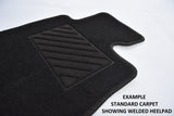 Ford Transit Custom Double Cab (Single Sliding Doors) 2016 onwards Black Tailored Carpet Car Van Mats HITECH