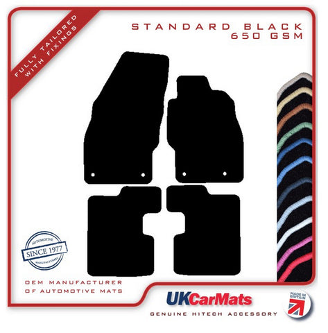 Vauxhall Corsa 2014-2019 Black Tailored Carpet Car Mats HITECH