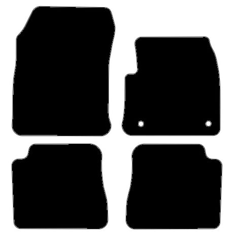 Citroen Ë-C4 Electric 2021 onwards Black Tailored Carpet Car Mats NV HITECH