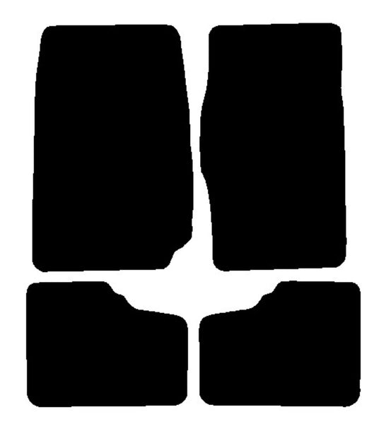 Daihatsu Sportrak 1989-1998 Black Tailored Carpet Car Mats NV HITECH