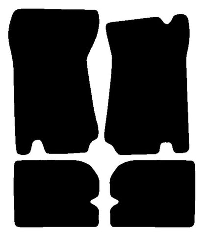 Ford Capri 1969-1978 Black Tailored Carpet Car Mats NV HITECH