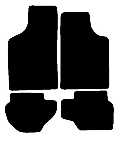 Ford Fiesta Mk1 / Mk2 1976-1989 Black Tailored Carpet Car Mats NV HITECH