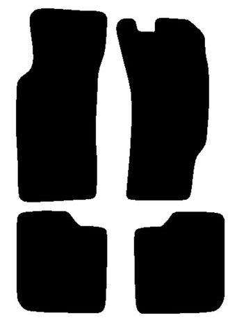 Ford Escort Cosworth 1992-1996 Black Tailored Carpet Car Mats NV HITECH