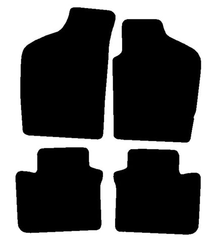 Fiat Punto 1995-1999 Black Tailored Carpet Car Mats NV HITECH