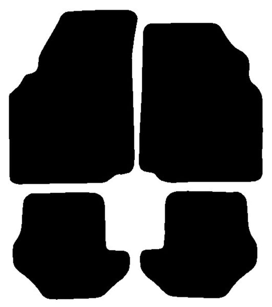 Ford Puma 1997-2002 Black Tailored Carpet Car Mats NV HITECH