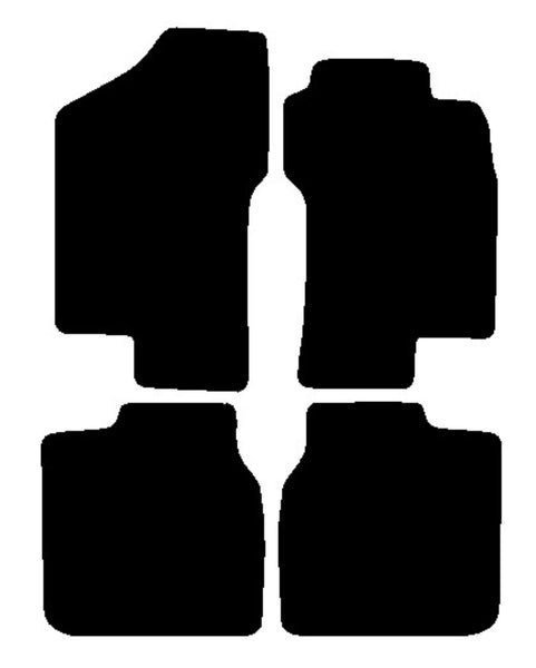 Fiat Bravo 1995-2001 Black Tailored Carpet Car Mats NV HITECH