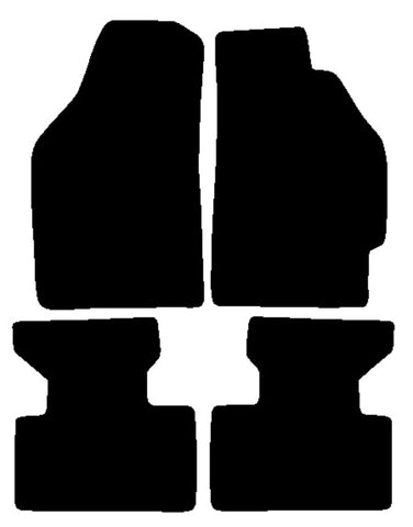 Fiat Punto 1999-2006 Black Tailored Carpet Car Mats NV HITECH