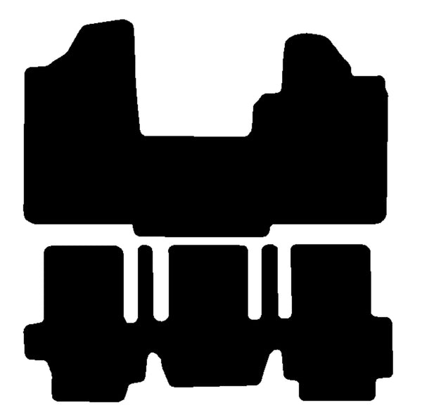Fiat Multipla 1999-2010 Black Tailored Carpet Car Van Mats HITECH